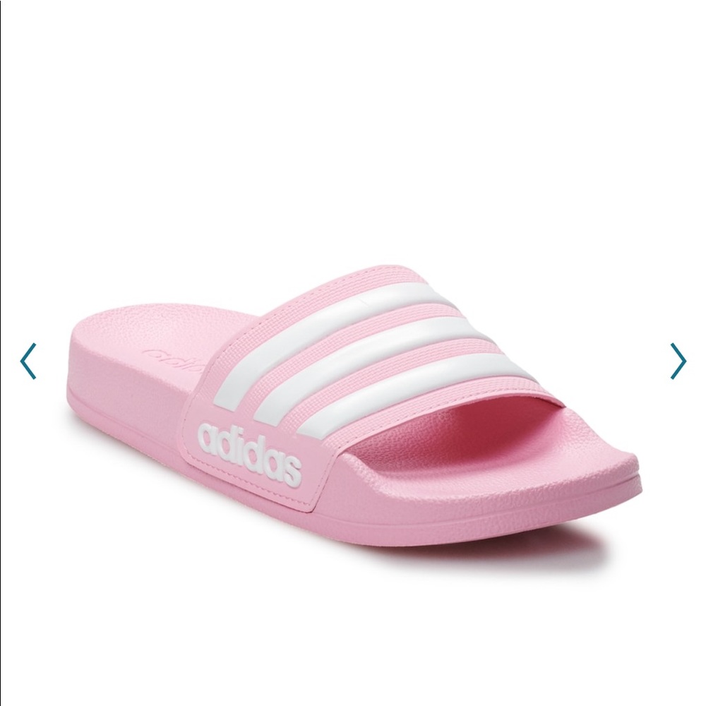 Adidas sandals pink/white